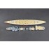 1/700 DKM Bismarck Wooden Deck for Meng Model #PS003