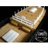 1/150 Clipper Ship Cutty Sark Wooden Deck for Academy kit #B14403
