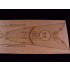 1/400 DKM Bismarck Wooden Deck for Heller kit #81078