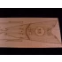 1/400 DKM Tirpitz Wooden Deck for Heller kit #81079