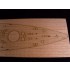 1/400 DKM Tirpitz Wooden Deck for Heller kit #81079