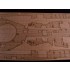 1/400 US Navy Battleship BB-62 New Jersey Wooden Deck for Hapdong BB-62
