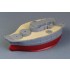 Musashi Wooden Deck w/Masking Sheet & Photoetch for Fujimi #421612 kit (2in1)