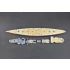 1/700 KM Bismarck Wooden Deck w/Masking Sheet & PE for Meng Model #PS003