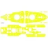 1/200 IJN Battleship Mikasa 1902 Wooden Deck w/Masking & PE Sheets for Hobby boss #82002