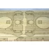 1/200 IJN Battleship Mikasa 1902 Wooden Deck w/Masking & PE Sheets for Hobby boss #82002