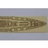 1/700 HMS Rodney Wooden Deck w/Paint Masks & PE for Trumpeter kit #06718