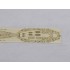 1/700 SMS Lutzow 1916 Wooden Deck, Masking, Planking Masking PE for Snowman #SP7036