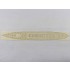 1/150 Zhong Shan Gunship Wooden Deck, Masking, Planking Masking PE for Trumpeter #03503