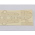 1/144 Chinese Peiyang Squadron "Ping Yuen" Wooden Deck for Bronco kit #KB14005