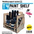 Paint Shelf T4 for Oil Brushes, Pigments Bottles etc.