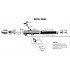 Single Action Internal Mix Siphon Bottom Feed Airbrush Set with Hose Jars & Jar Adapter