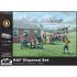 1/144 RAF Dispersal Set: Hut, SS Jaguar 100 Sports Car, 6 Figures, Rattan Chair