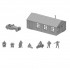 1/144 RAF Dispersal Set: Hut, SS Jaguar 100 Sports Car, 6 Figures, Rattan Chair
