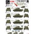 1/35 British A34 Comets Decals for Tanks in WWII and Cold War Europe