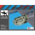 1/48 Lockheed P-38 Lightning F-G Engine for Tamiya kits