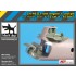 1/72 Boeing Vertol CH-46 D Front Engine & Cockpit for Hobby Boss kits