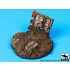 1/35 Ruined Wall Section Diorama Base (Diameter: 60mm)