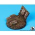 1/35 Ruined Wall Section Diorama Base (Diameter: 60mm)