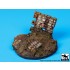 1/35 Ruined Wall Section Diorama Base (Diameter: 60mm)