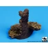 1/35 Stone Stairs with Column Diorama Base (Diameter: 40mm)