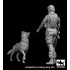 1/35 US Woman + Man Soldiers with Military Dog (2 Figures and 1 Dog)