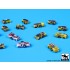 1/700 Carrier Deck Tractors Accessories set (14 Tractors)