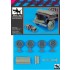 1/16 US Jeep Front Stowage set and Chain Wheels