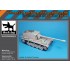 1/35 German 12.8cm Sturer Emil Accessories set for Trumpeter kit