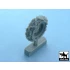1/48 German Steyr Type 1500A/01 Snowchained Wheels Set for Tamiya kits