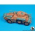 1/48 Italian Autoblinda AB 43 Armoured Car Accessories Set for Italeri Kit
