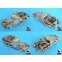 1/72 M3 Half Track + Amphibian Vehicle Accessories Set for Trumpeter kit