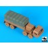1/72 M 977 Cargo Truck Canvas Cover (resin) for Academy kits