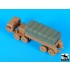 1/72 M 977 Cargo Truck Canvas Cover (resin) for Academy kits