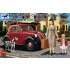 1/35 Italian Light Civilian Car (Hard Top) with Lady, Girl and a Dog
