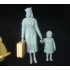 1/35 Italian Light Civilian Car (Hard Top) with Lady, Girl and a Dog