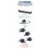 1/700 DKM 20mm Flakvierling C 35 AA Guns (7pcs)