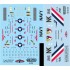 Decals for 1/48 Grumman F-14A Tomcat VF-2 Bounty Hunters, USS Enterprise CVN-65, CVW-14 1977