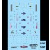 Decals for 1/72 Grumman F-14A Tomcat Hi/Viz Data Stencils