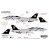 Decals for 1/72 VF-103 Jolly Rogers, F-14B Tomcat, USS Enterprise, CVN-65, CVW-17, 1996
