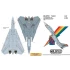 Decals for 1/72 VF-11 Red Rippers, F-14D, CVN-70, 1996