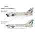 Decals for 1/48 LTV A-7E Corsair VA-72 & VA-27 Blue Blasters 1979 