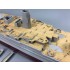 1/350 USS Arizona BB-39 Battleship Wooden Deck w/Metal Chain for HobbyBoss kits #86501 