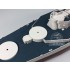 1/350 USS Alabama Battleship BB-60 Blue Wooden Deck w/Metal Chain & Paint Masks for Trumpeter kits #05307