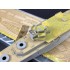 1/350 HMS Kent Wooden Deck w/Paint Masking, Chains for Trumpeter kits #05352