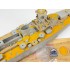 1/350 Scharnhorst Battleship Wooden Deck Mask and Barrels for Trumpeter 05361