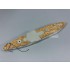 1/700 BB-35 Texas Battleship Wooden Deck for Trumpeter kits #06712 w/Metal Chain 