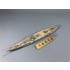 1/700 Japanese Fuso Battleship 1944 Wooden Deck for Aoshima kits #000977 w/Metal Chain PE