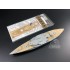 1/700 USS West Virginia BB-48 1945 Battleship Wooden Deck w/Metal Chain for Trumpeter kits #05772 