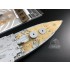 1/700 USS West Virginia BB-48 1945 Battleship Wooden Deck w/Metal Chain for Trumpeter kits #05772 